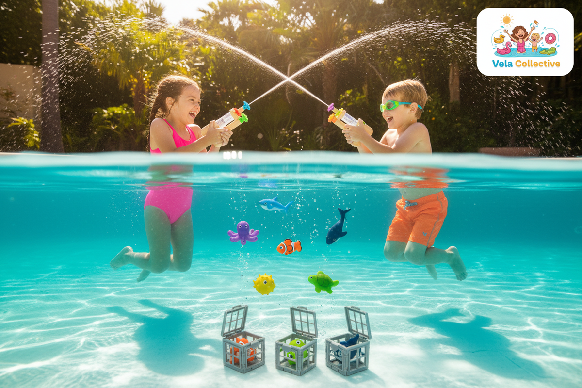 Split Level Pool Scene